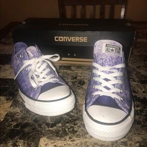 Blue/Purple/White Womens Converses